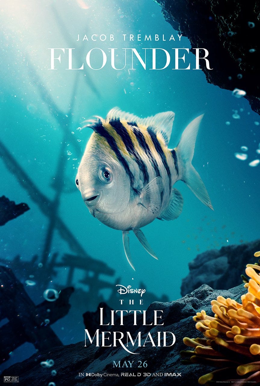 The networks burn with the new posters of ‘The Little Mermaid’ and are flooded with Flounder memes: “I thought I was sick of living until I saw this”