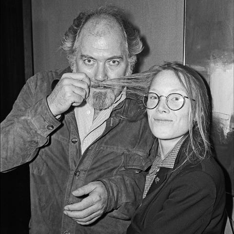 Altman & Spacek american film director robert altman plays with actress sissy spaceks hair, new york, new york, april 8, 1977 photo by allan tannenbaumgetty images