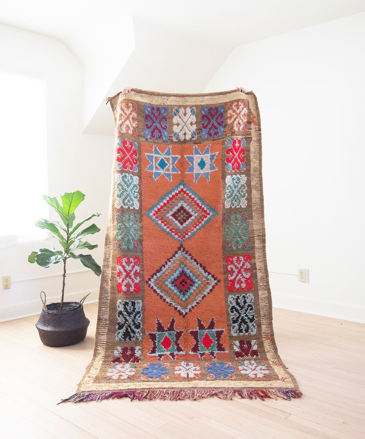 Vintage handmade rug Turkish rug small 2.3 x 4.4 ft TV3825 Nomadic rug Doormat Natural wool rug Rustic decor Home decor Bohemian rug