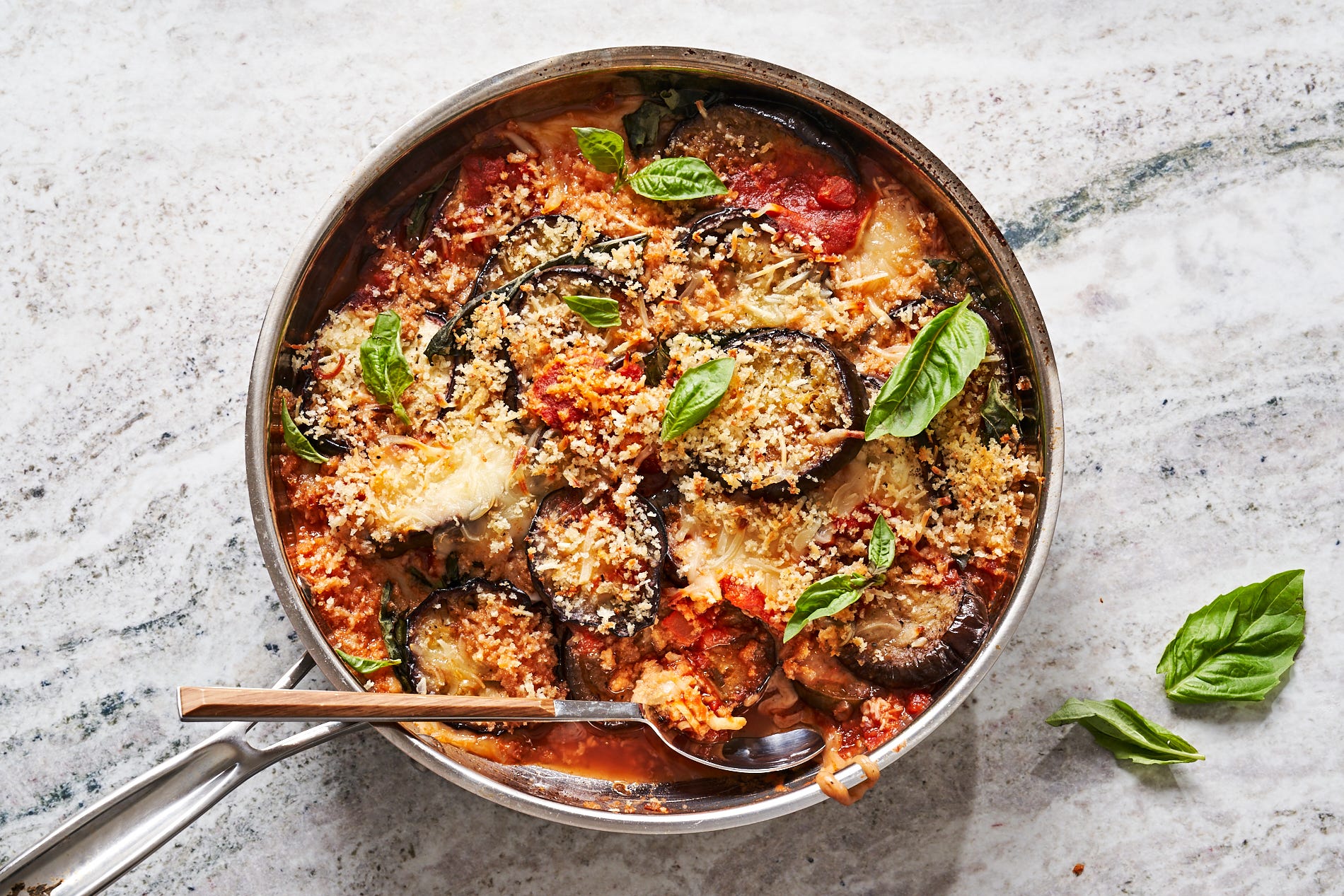 Skillet Eggplant Parm Is The One-Pot Dinner You Need Tonight