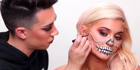 Kylie Jenner Skull Halloween Makeup Tutorial James Charles Skull