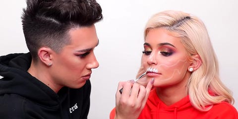 Kylie Jenner Skull Halloween Makeup Tutorial James Charles Skull