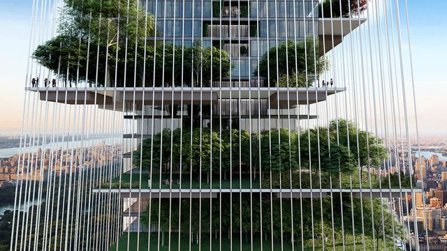 piero lissoni, rascacielos con jardín vertical en nueva york