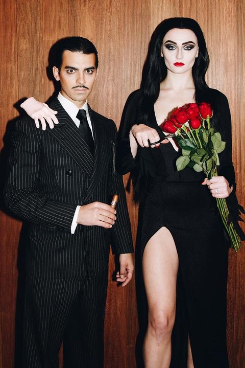 Joe Jonas Sophie Turner Addams Family Halloween Costumes