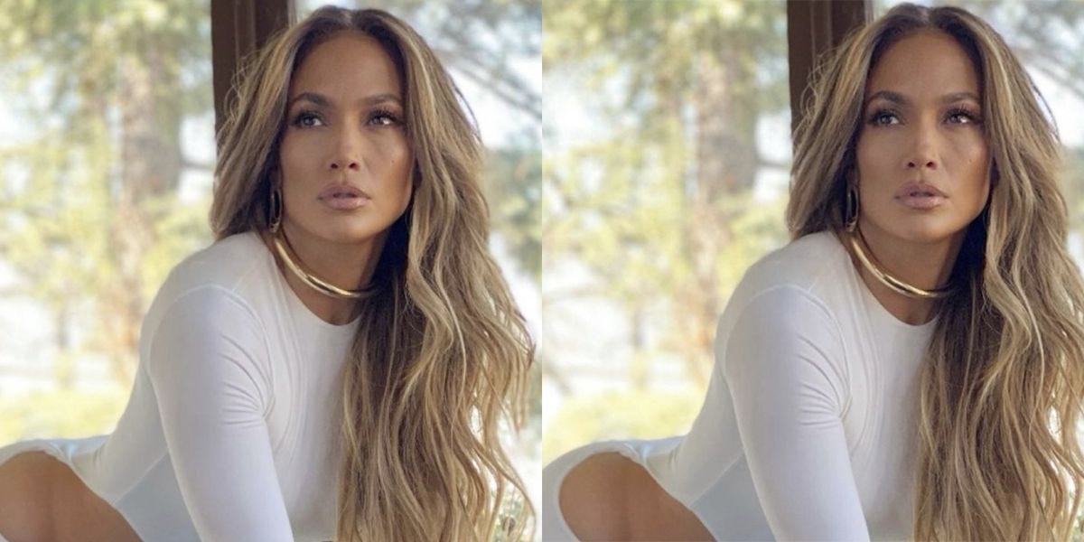 Jennifer Lopez Proves That Less Is More in a White Skintight Cut-Out Gown