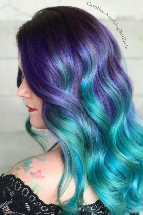 12 Mermaid Hair Color Ideas Amazing Mermaid Hairstyles For