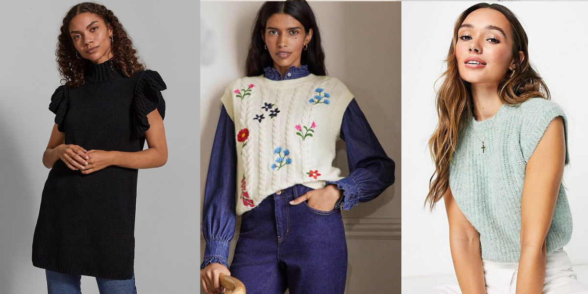 ladies sleeveless jumpers
