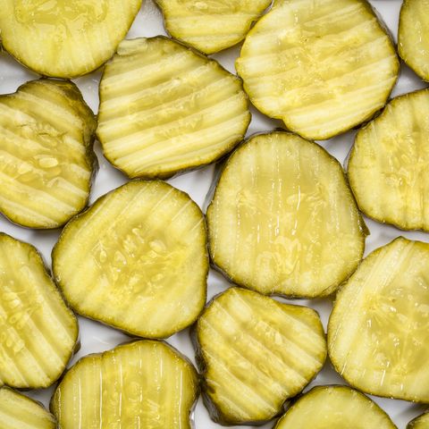 slices of cucumber pickles