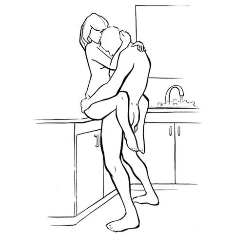 Position countertop sex 5 sitting