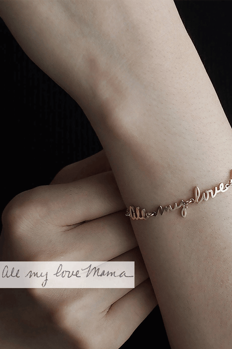 40 Best Mother S Day Gift Ideas 2018 Presents For Mom On Mothers Mother S Day Gifts Karen Whyte Actual Handwriting Bracelet