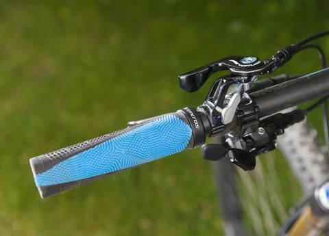 Bicycle accessory, Bicycle handlebar, Bicycle part, Electric blue, Bicycles--Equipment and supplies, Bicycle, Cobalt blue, Steel, Carbon, Knot, 