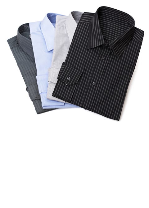 fold ironed shirt