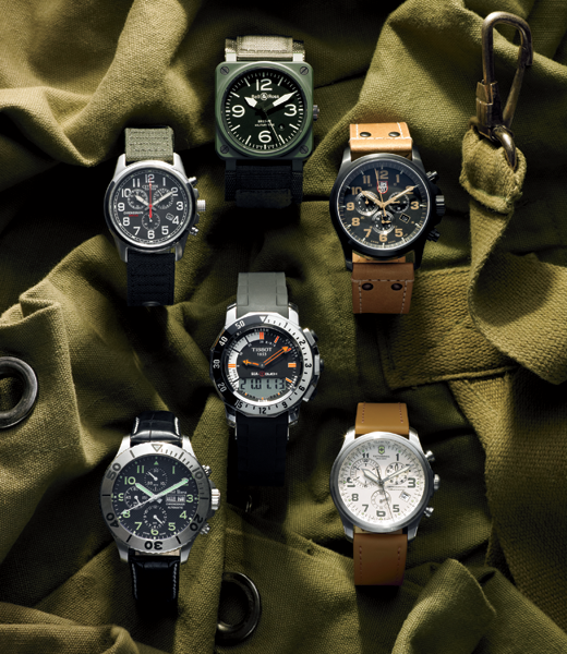 analog watch with military time
