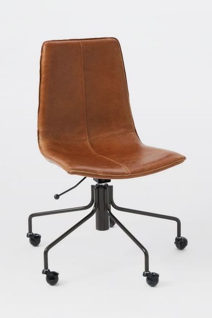 Comfortable Swivel Office Chair Ideas, Tan Leather Desk Chair