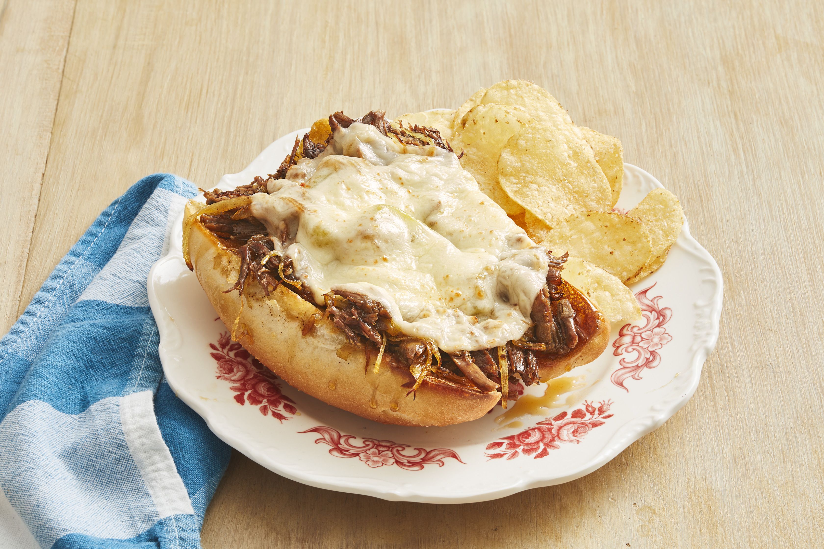 Slow-Cooker Drip Beef Sandwiches image