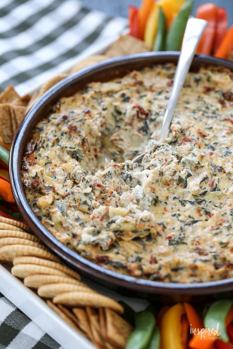 slow cooker dips slow cooker sun dried tomato spinach artichoke dip