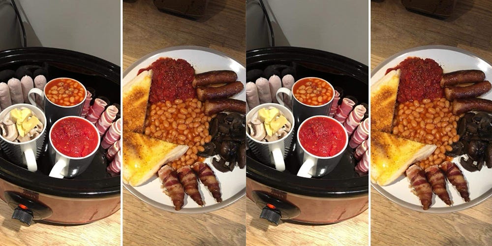 A Slow Cooker Full English Breakfast Can Be Yours With This Hack