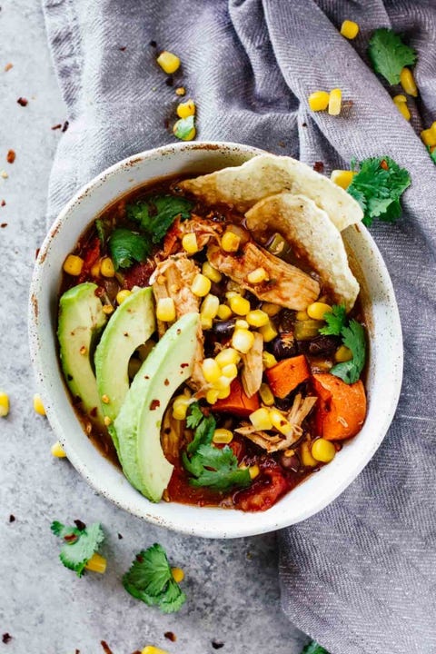 healthy slow-cooker soup recipes: slow cooker skinny chicken tortilla soup healthy slow-cooker soup recipes: slow cooker skinny chicken tortilla soup