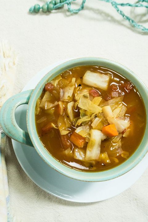 Slow Cooker Spicy Cabbage Soup