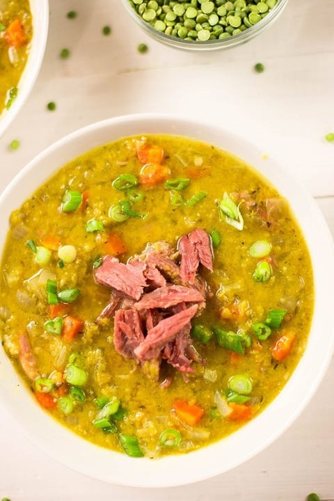 healthy slow-cooker soups: split pea soup healthy slow-cooker soups: split pea soup