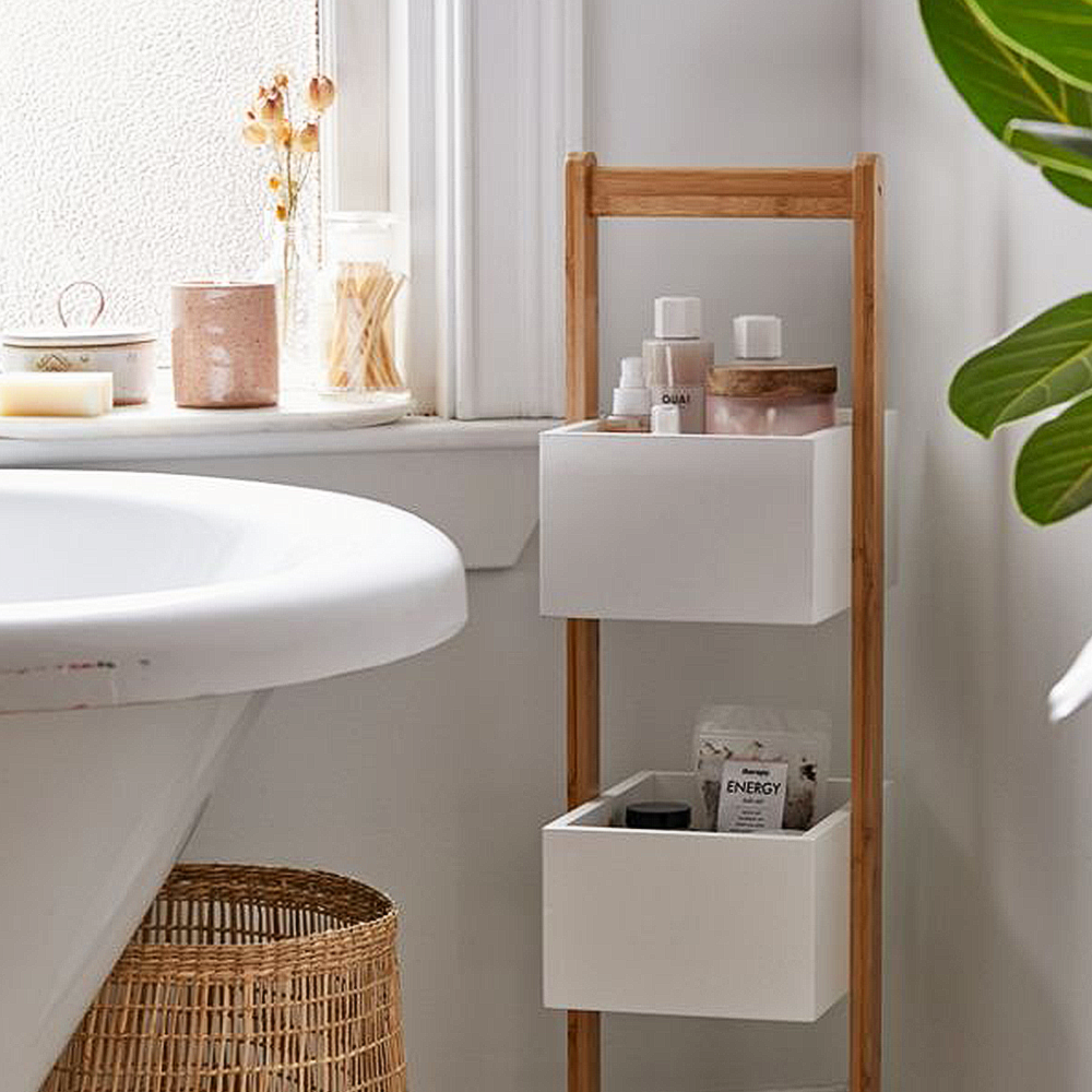 small bath shelf