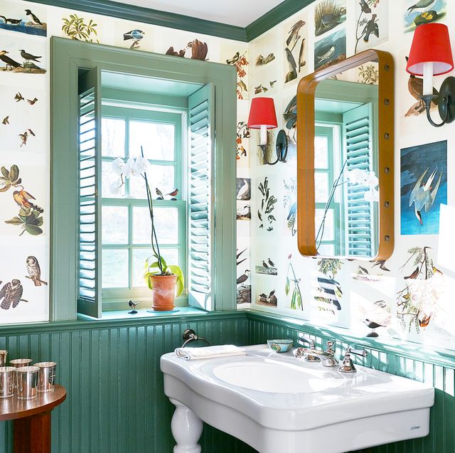 18 Small Bathroom Paint Colors We Love Colorful Powder Rooms