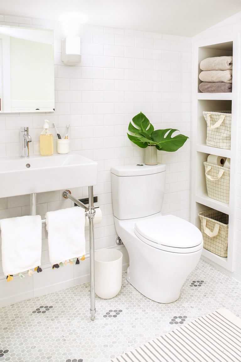 bathroom inbuilt shelf