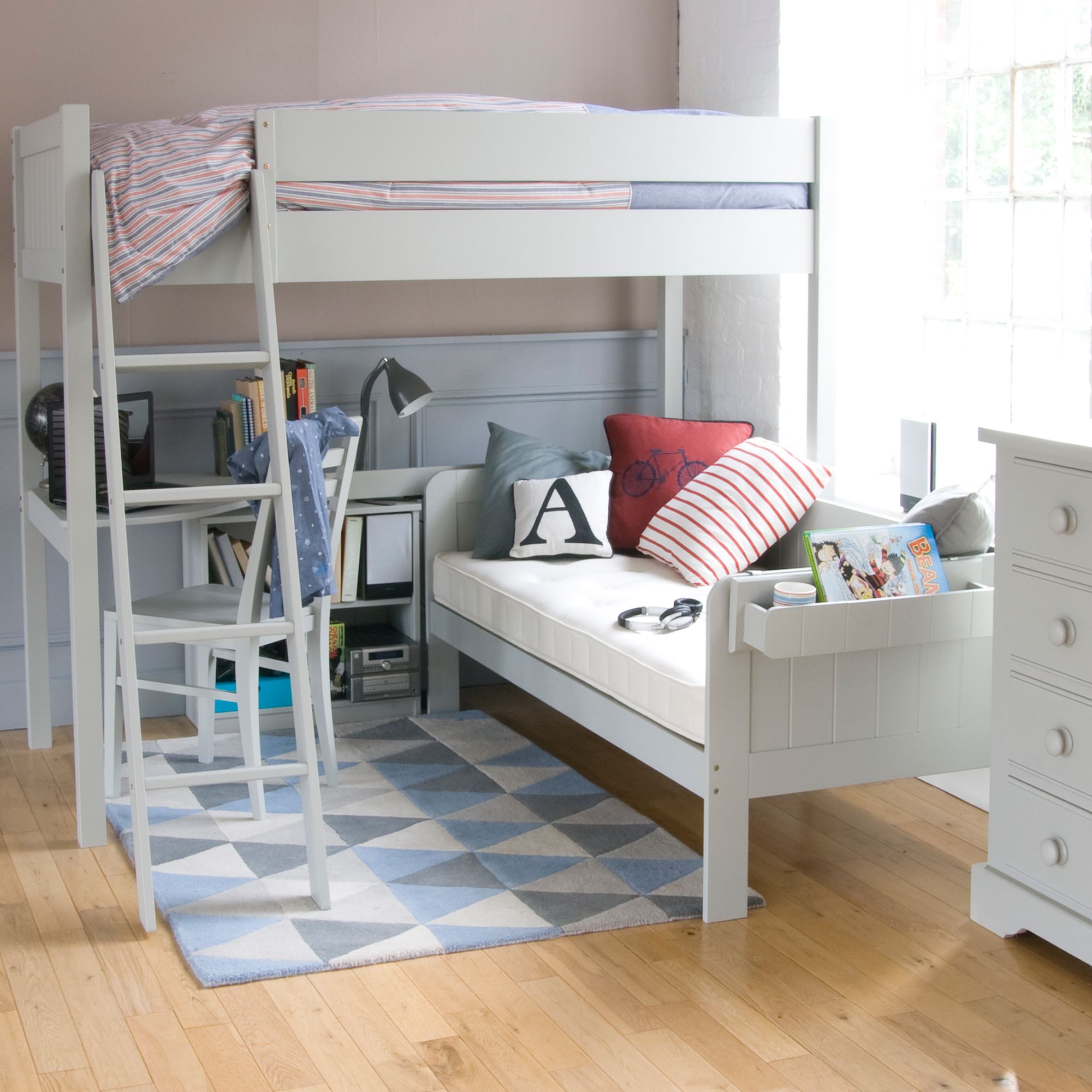 tiny room loft bed