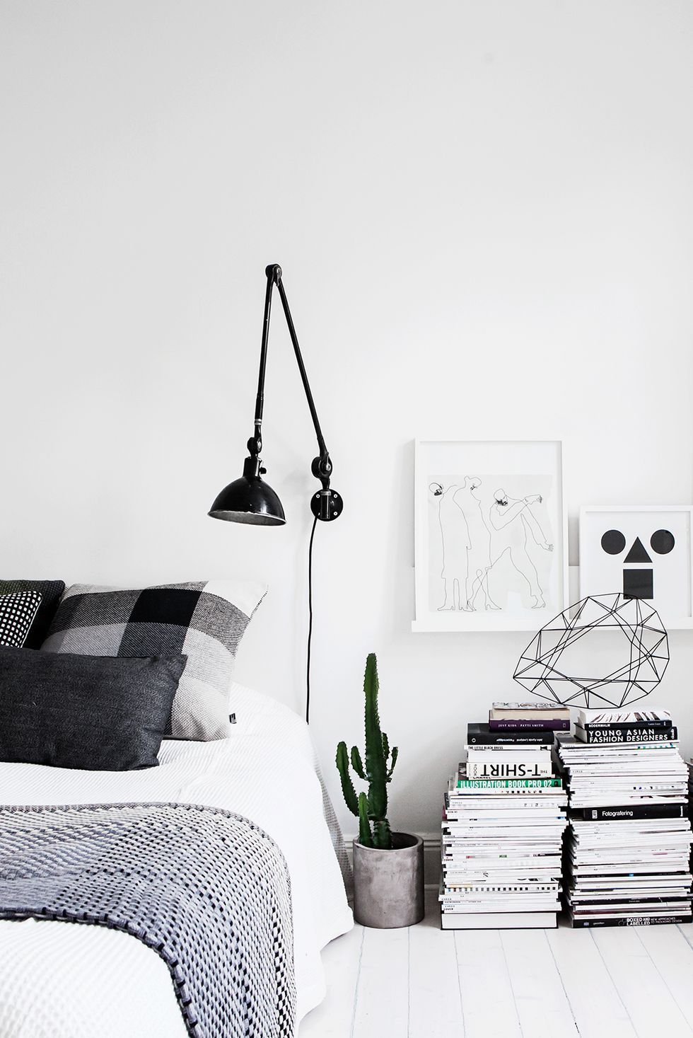 little girl room with black furniture