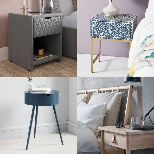 21 Small Bedside Tables To Save Space, Round White Bedside Tables