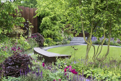 the chelsea barrack gardens,  designed jo thompson , rhs chelsea flower show 2016