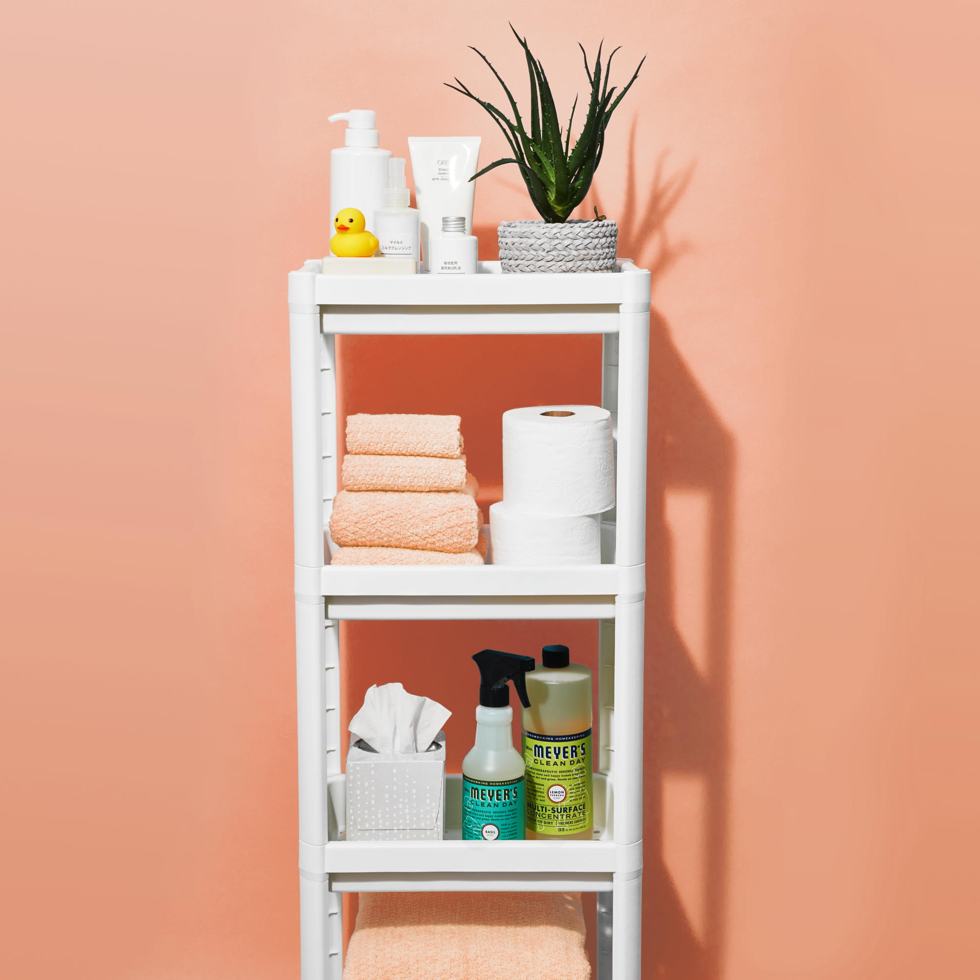 bathroom organizer shelf