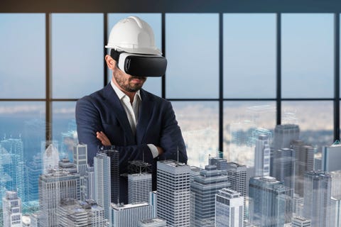 Persons Are Developing A Construction Project construction industry, virtual reality, planning, architect, engineer