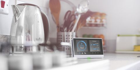 Smart meter in the kitchen