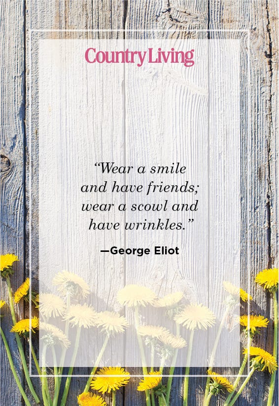 country quotes about smiling