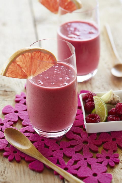 Smoothie grapefruit framboos Smoothie grapefruit framboos