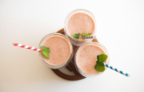pink smoothies