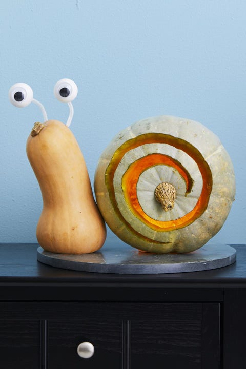 pumpkin carving ideas snail