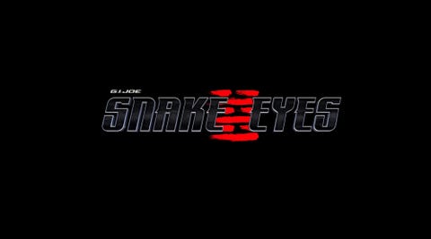 oscuro logo con toques rojos de ‘Snake Eyes’ oscuro logo con toques rojos de ‘snake eyes’