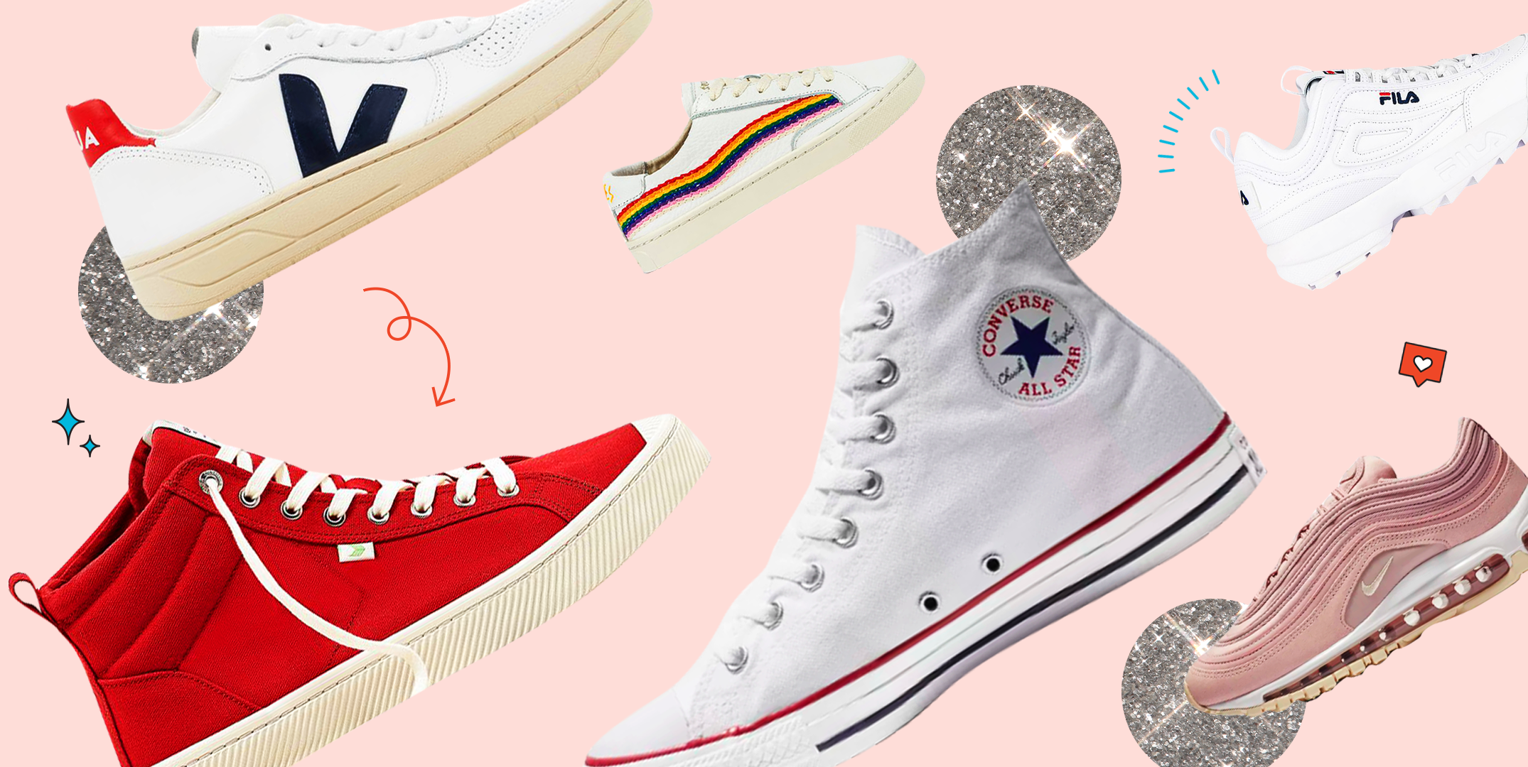 most flattering sneakers