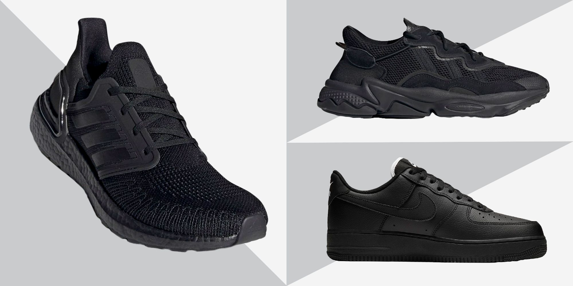 black sneakers