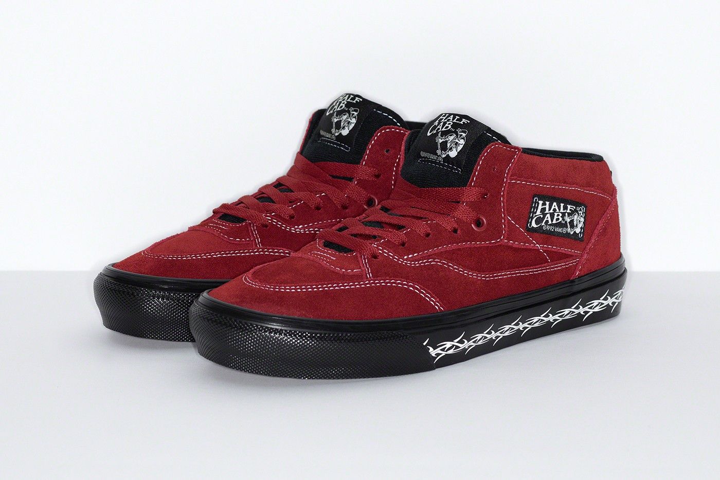 vans x supreme uomo rosso