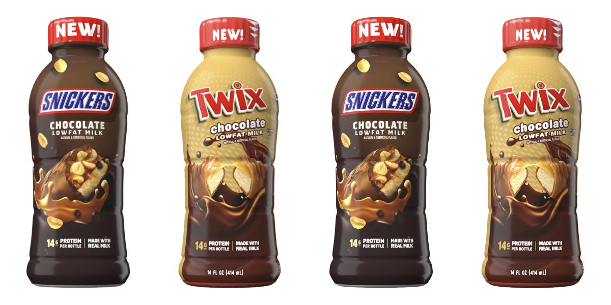 Twix And Snickers-Flavored Chocolate Milk Will Sell At Stores