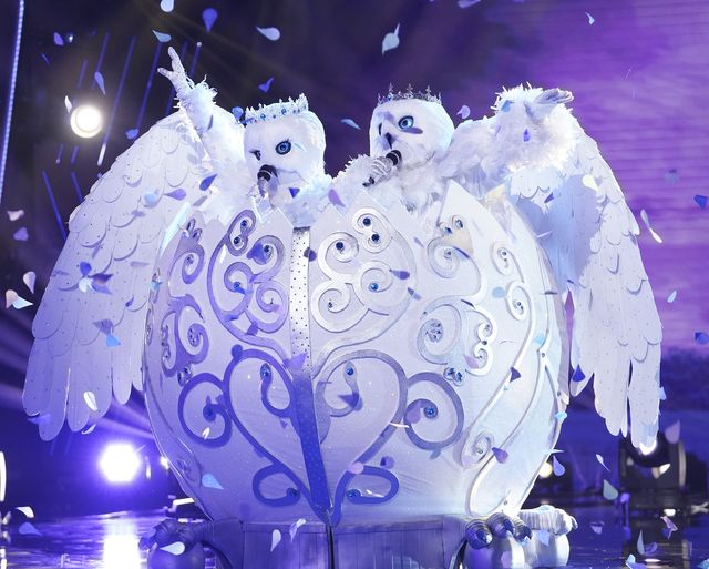 the masked singer the snow owls in the “the group a finals – the masked frontier” episode of the masked singer airing wednesday, nov 11 800 900 pm etpt on fox © 2020 fox media llc cr michael beckerfox