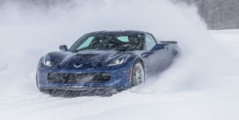 vehicle, snow, car, automotive design, supercar, performance car, sports car, winter storm, blizzard, chevrolet corvette c6 zr1,