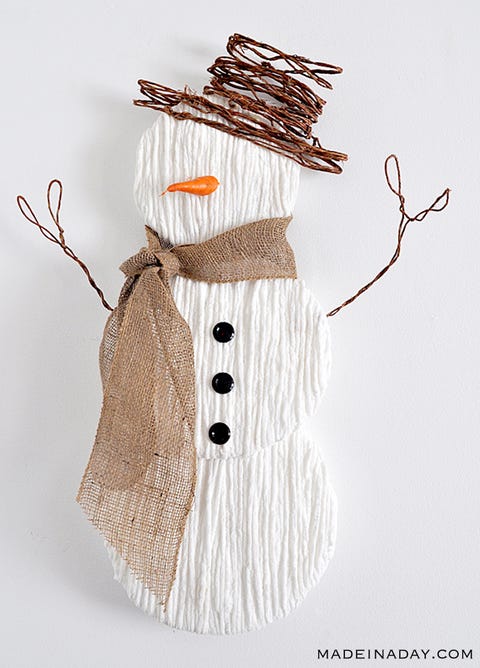 25 Easy Snowman Crafts for Kids and Adults - DIY Snowman Christmas Decor