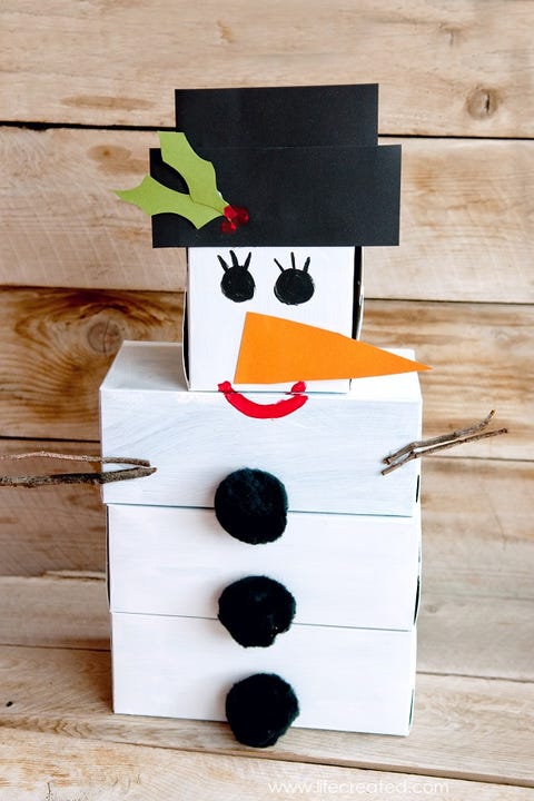 christmas games snowman tissue box bowling
