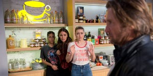 neighbours gun johal sharon shuts dipi gary theory fan down danger soaps yashvi chloe star reveals characters three