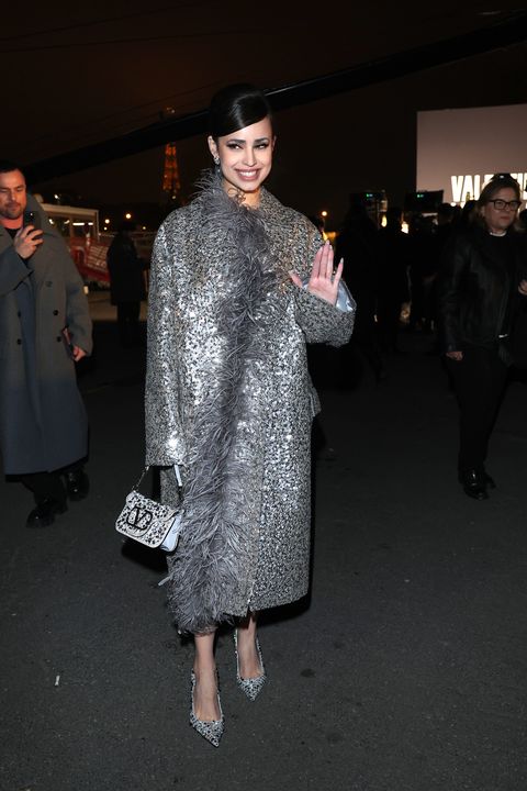 valentino outside arrivals haute couture spring summer 2023