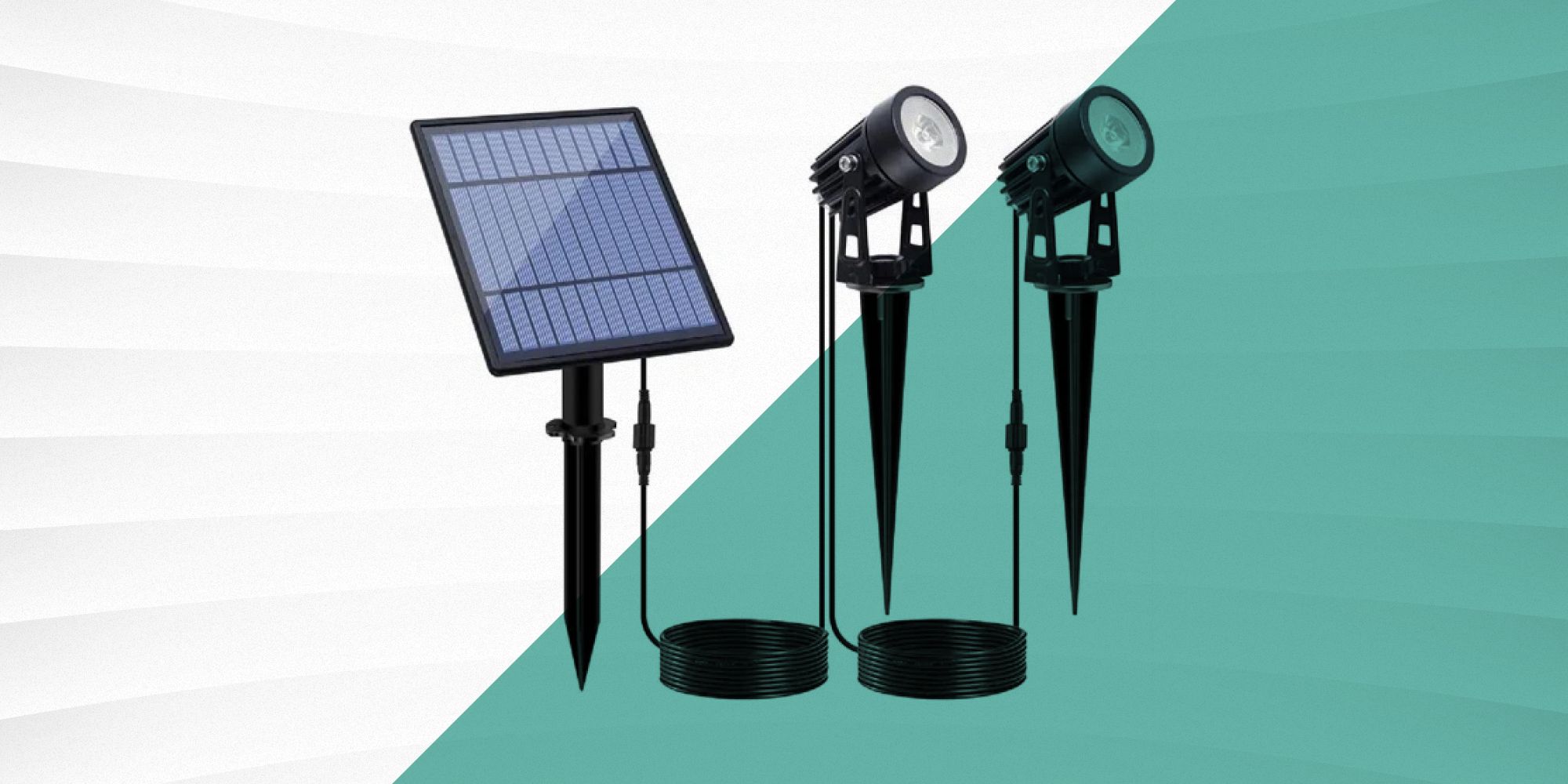 metal solar powered pathway lights